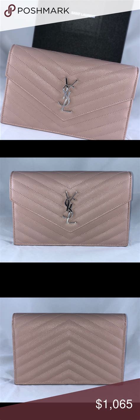 ysl pale blush wallet on chain|YSL wallet on chain sale.